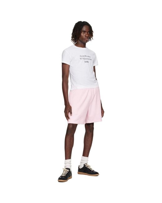 Acne Multicolor Off- Logo T-Shirt for men