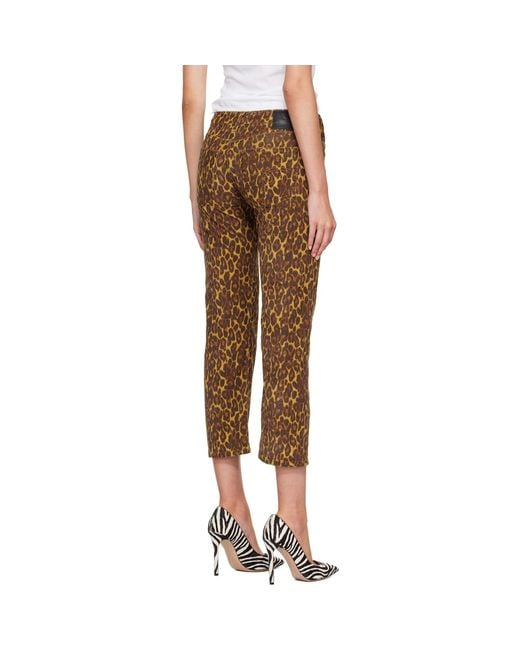 R13 Brown Boy Straight Jeans