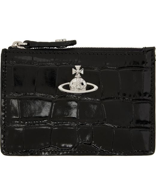 Vivienne Westwood Black Slim Long Card Holder