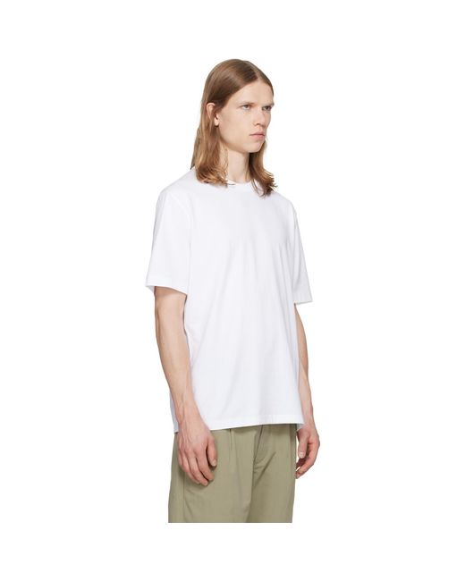 Boss White Three-Pack Crew-Neck Cotton T-Shirts for men