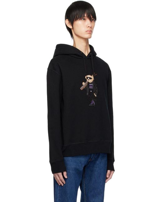 Ralph Lauren Purple Label Black Polo Bear Hoodie for Men Lyst