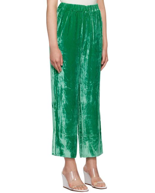 Caro Editions Green Elisabeth Trousers