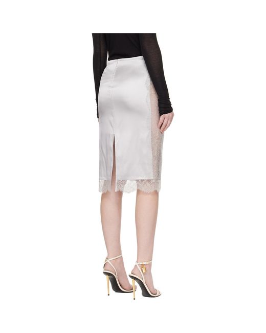 Tom Ford Black Knee-Length Midi Skirt