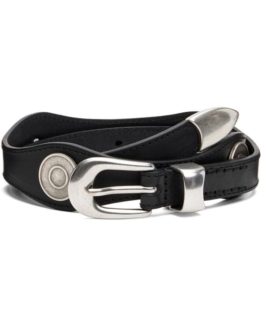 Our Legacy Black Wave Belt for men