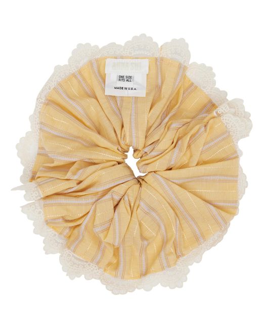 Anna Sui Metallic Lace Scrunchie