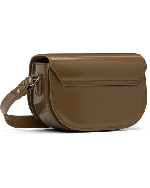 A.P.C. Black Khaki 'Le B Side' Small Bag