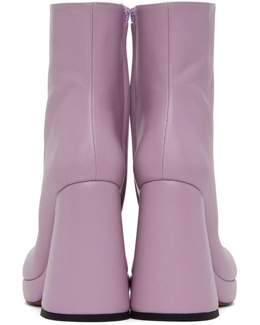 Proenza Schouler Purple Forma Platform Boots
