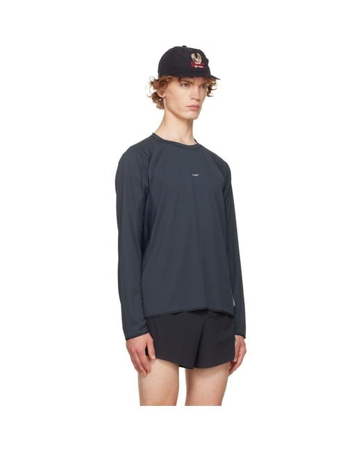 Satisfy Blue Auralite Uv Long Running T‑Shirt for men
