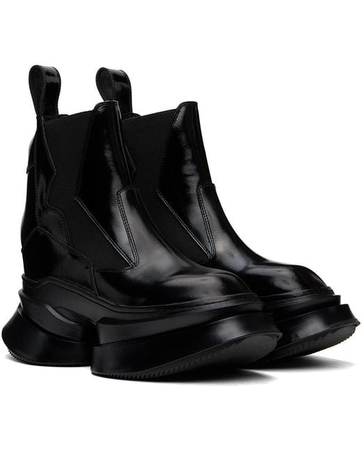 Julius Black Coated Chelsea Boots for men
