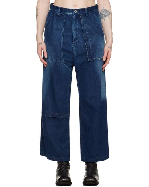 Y's Yohji Yamamoto Blue Straight Jeans