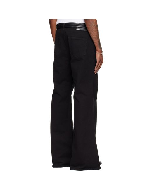 Lu'u Dan Black Denim Phat Jeans for men