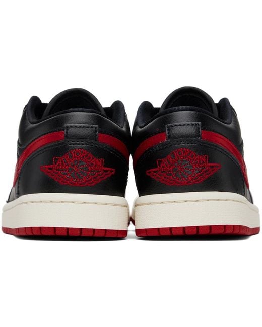 Nike &レッド Air Jordan 1 Low スニーカー Black