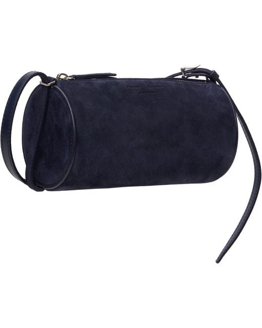 Proenza Schouler Blue Crossbody Silo Suede Bag