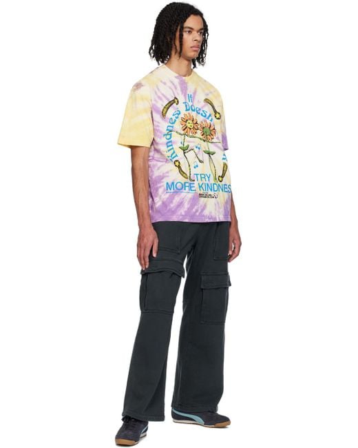 メンズ ONLINE CERAMICS パープル& Try More Kindness Tシャツ Multicolor