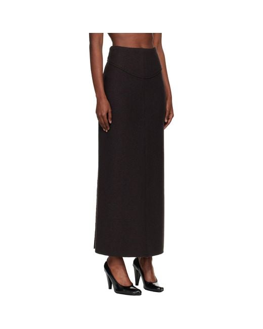 Lanvin Black Pencil Maxi Skirt
