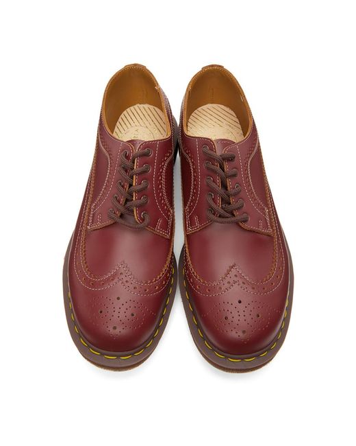dr martens burgundy brogues