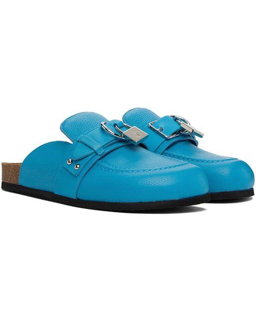 J.W. Anderson Blue Padlock Loafers for men