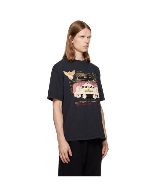 Rhude Black Slip T-Shirt for men