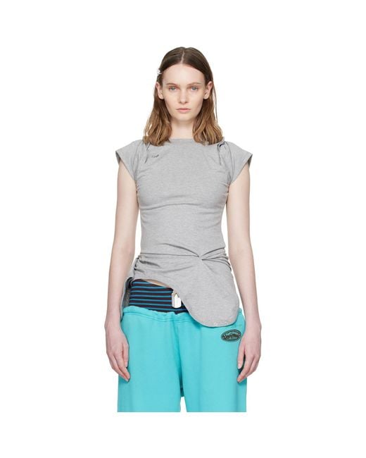 Ans Dostoevner Blue Rompers T-Shirt