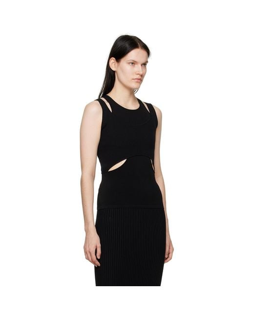 Dion Lee Black Interlink Tank Top
