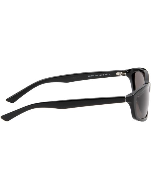 Balenciaga Black Rectangular Sunglasses for men