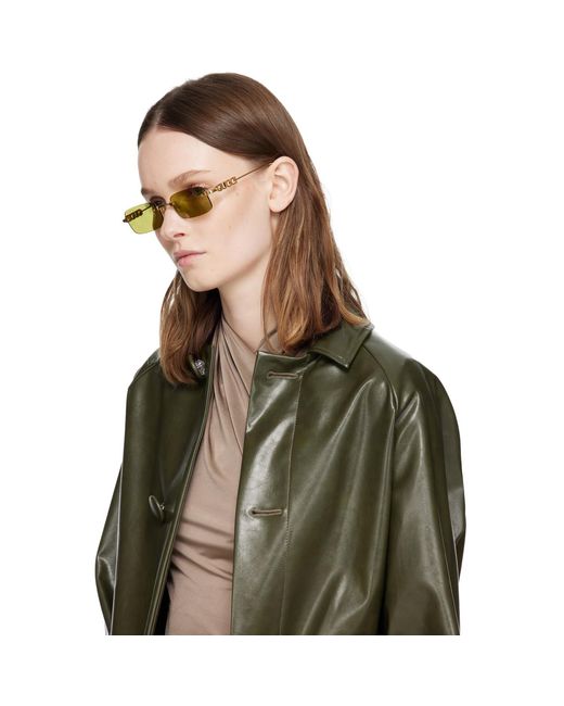 Gucci Multicolor Rectangular Frame Sunglasses