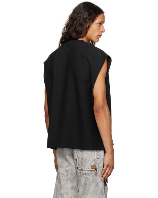 Alexander Wang Puff Logo Muscle Tank Top in Black for Men | Lyst UK