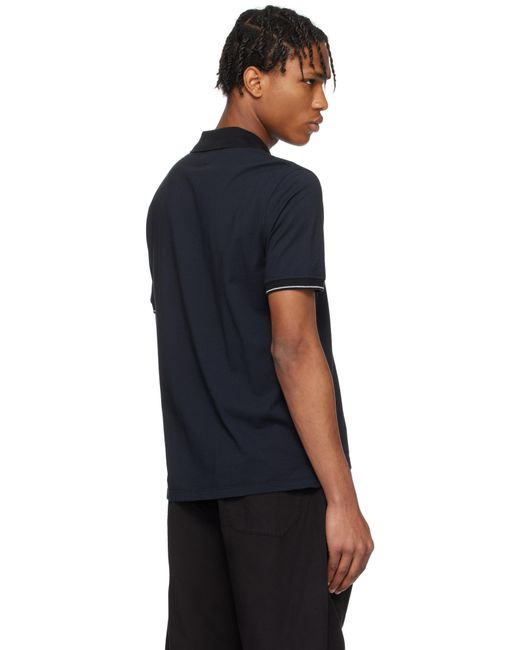メンズ C P Company ブラック Tacting Piquet ポロシャツ Black