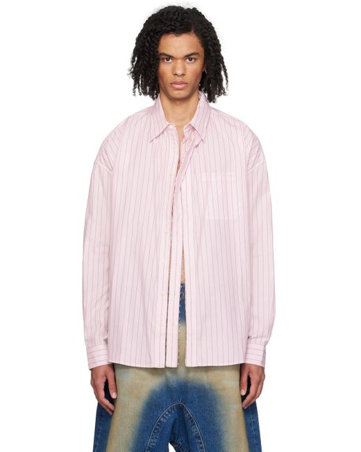 Y. Project Pink Hook-eye Shirt for men