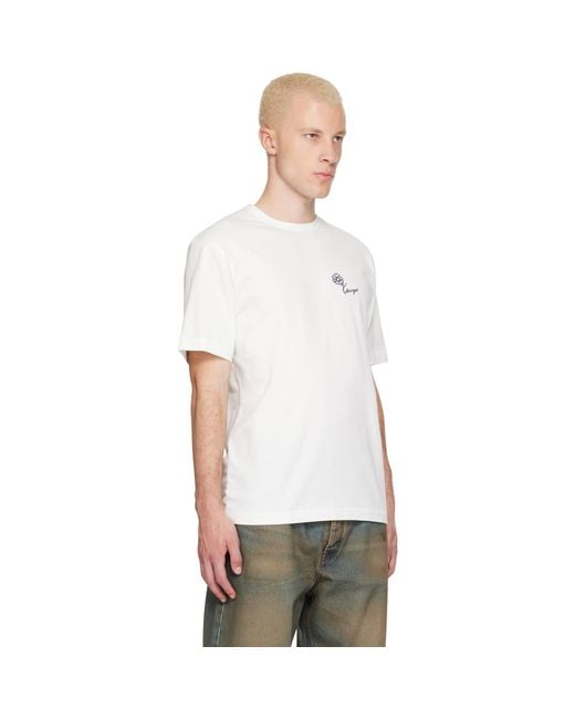 KENZO White Paris Tulip' Embroidered T-Shirt for men