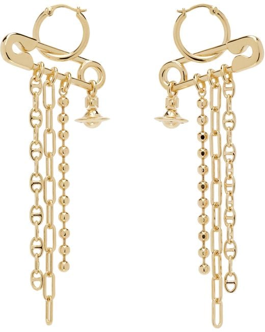 Vivienne Westwood Metallic Ginetta Earrings
