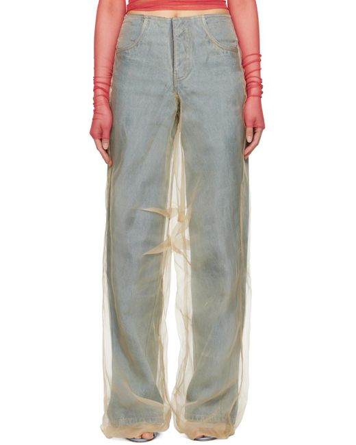 Christopher Esber Multicolor Parchment Jeans