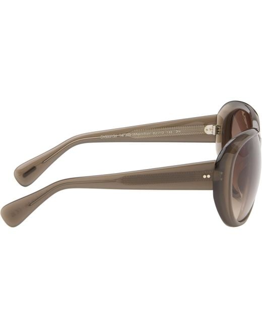 Oliver Peoples Black Taupe Maridan Sunglasses