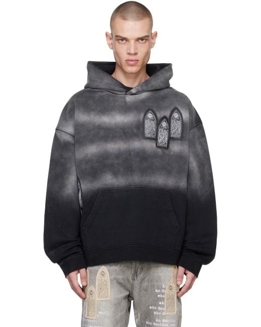 Who Decides War Black Faded Hoodie for men