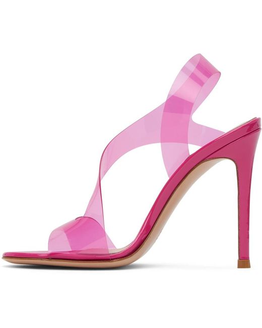 Gianvito Rossi Pink Metropolis Heeled Sandals