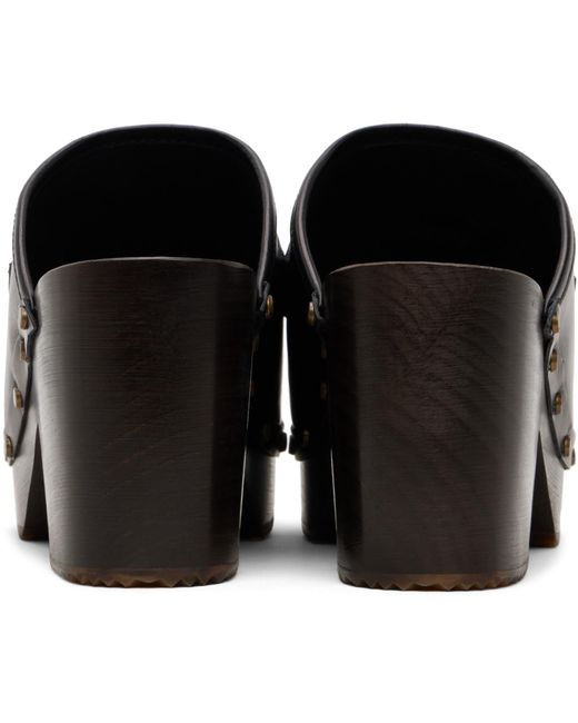 A.P.C. Black 'Les Sabots' Heels