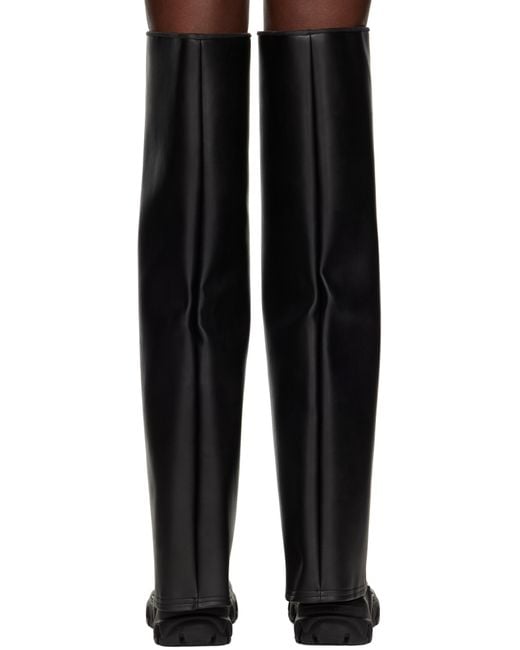 Rombaut ブラック Pillar Beyond Leather ニーハイブーツ Black