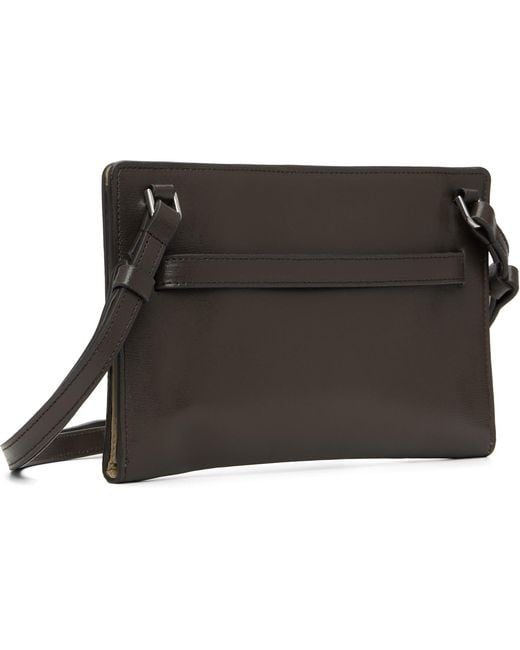 Totême  Black Belted Leather Crossbody Bag