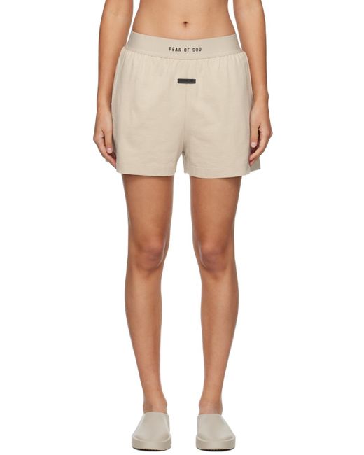 Fear Of God Natural Taupe 'the Lounge' Shorts