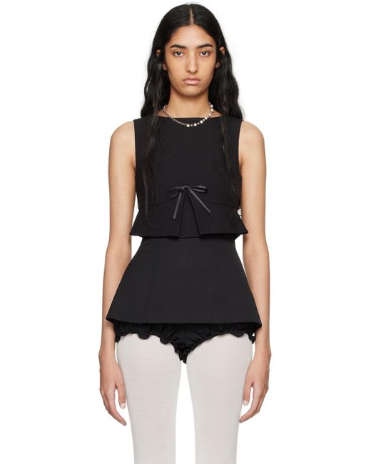 ShuShu/Tong Black Peplum Top