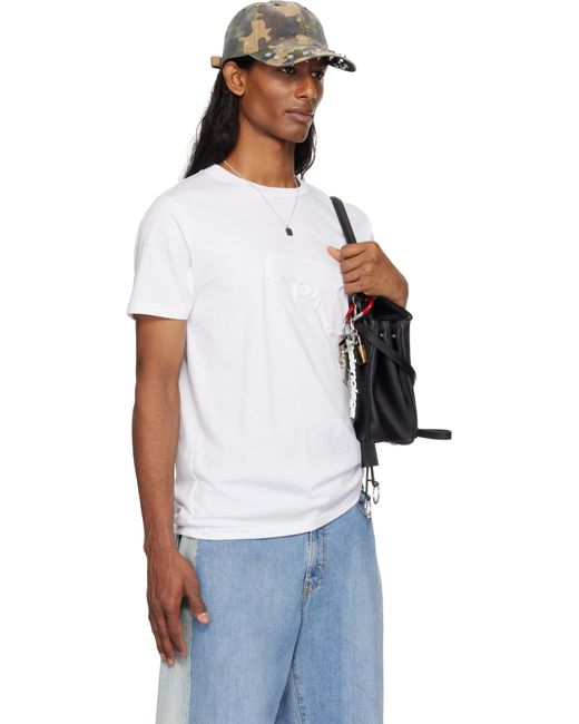 Ashley Williams White Ssense Exclusive Embossed Gun Danny T-shirt for men
