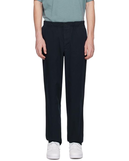 Norse Projects Black Navy Ezra Trousers for men