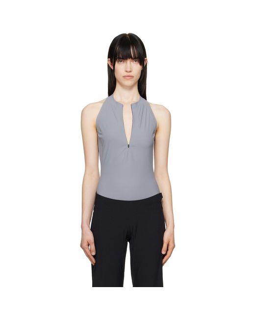 JOHANNA Paris Black Half-Zip Tank Top