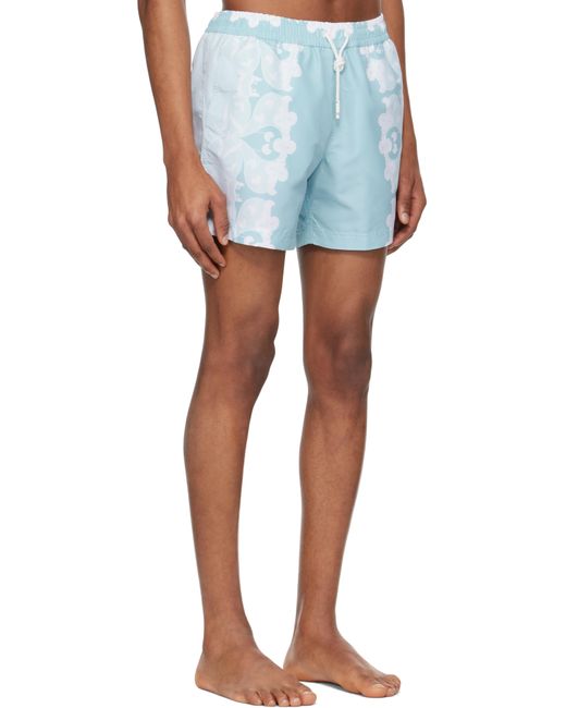 Commas Blue Paradise Floral Classic Swim Shorts for men
