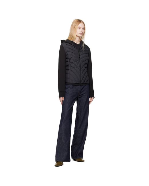 Moncler Black Zip Up Cardigan Down Jacket