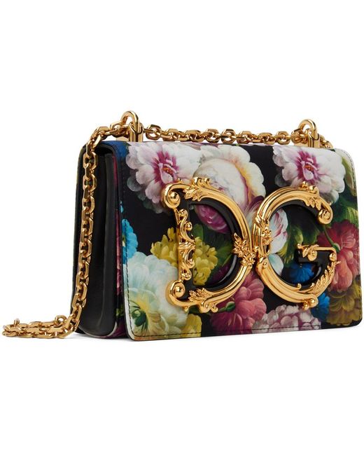 Dolce & Gabbana Dolce&gabbana Black Medium 'dg' Girls Bag