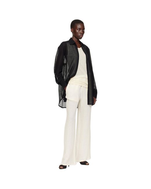 Ludovic de Saint Sernin Natural Off- Elasticized Waistband Trousers