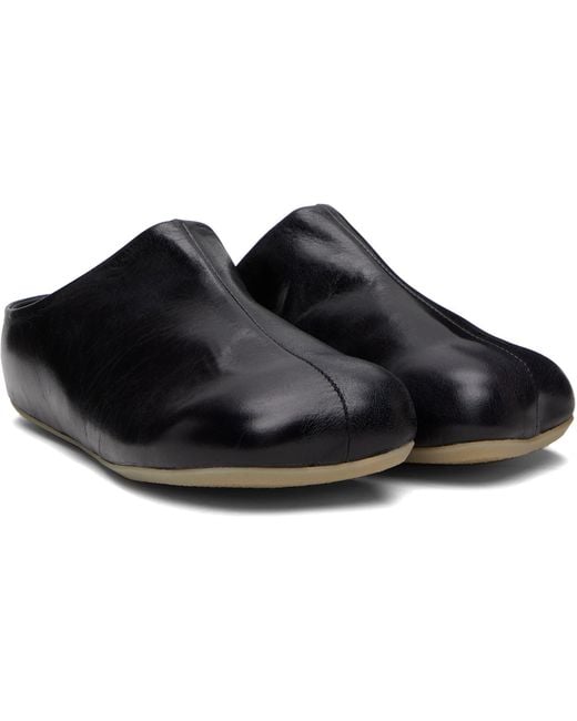 MM6 by Maison Margiela Black Factory Sabot Loafers for men