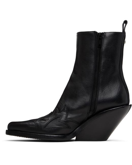 Ann Demeulemeester Black Heimo Ankle Boots