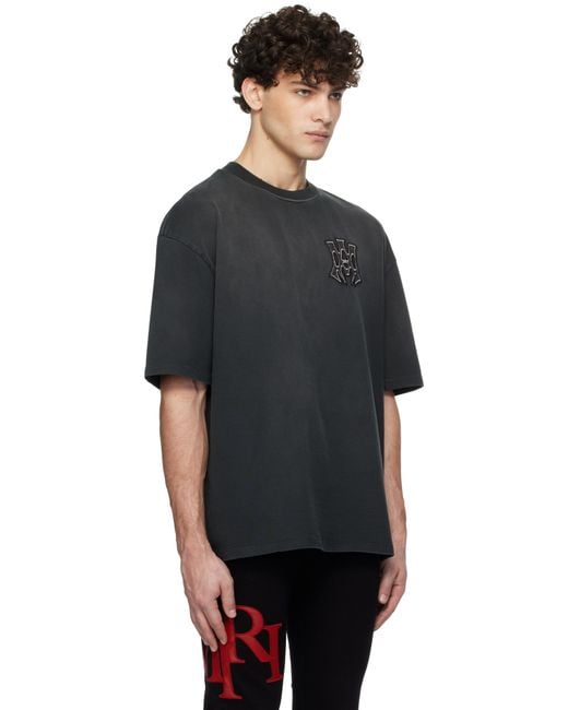 Amiri Black 'Ma Hollywood' Oversized T-Shirt for men